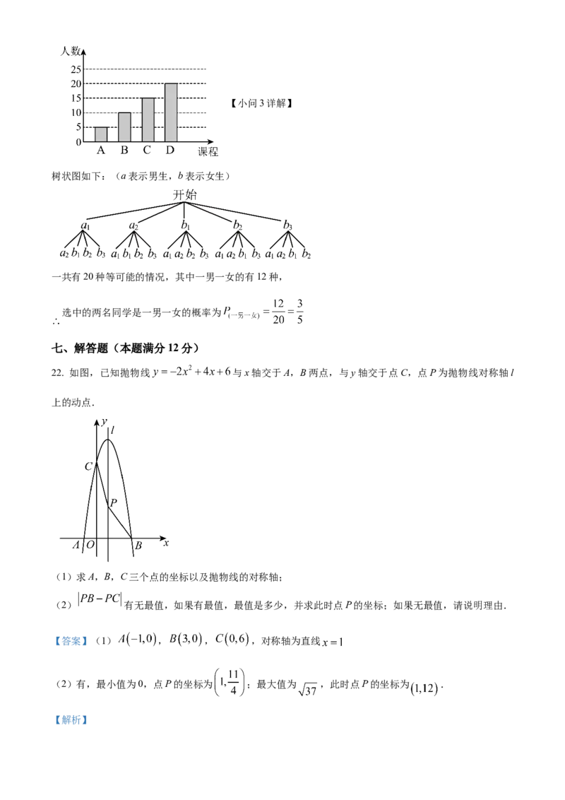 精品解析：2025年安徽省中考名校大联考二模数学试卷（解析版）_2025年安徽省中考模拟试卷数学_2025年安徽数学二模卷61份_精品解析：2025年安徽省中考名校大联考二模数学试卷