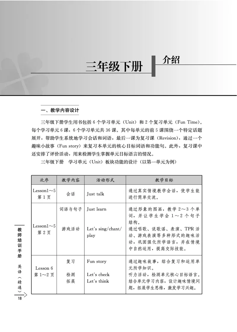 教师培训手册（3-6年级）_26春四年级上下册人教版_四上英语合集人教版PEP英语四年级上册新教材（教学视频+课件+动画+音频+练习+教案）_16教师用书_小学英语