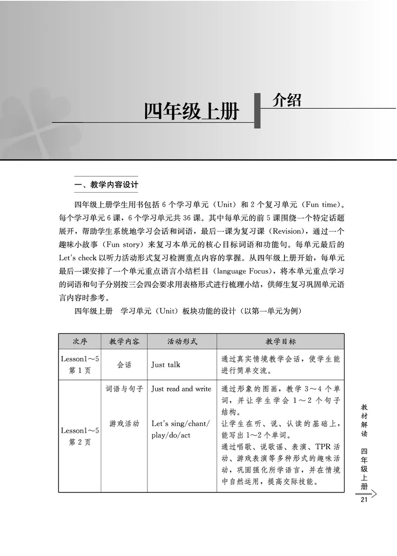 教师培训手册（3-6年级）_26春四年级上下册人教版_四上英语合集人教版PEP英语四年级上册新教材（教学视频+课件+动画+音频+练习+教案）_16教师用书_小学英语