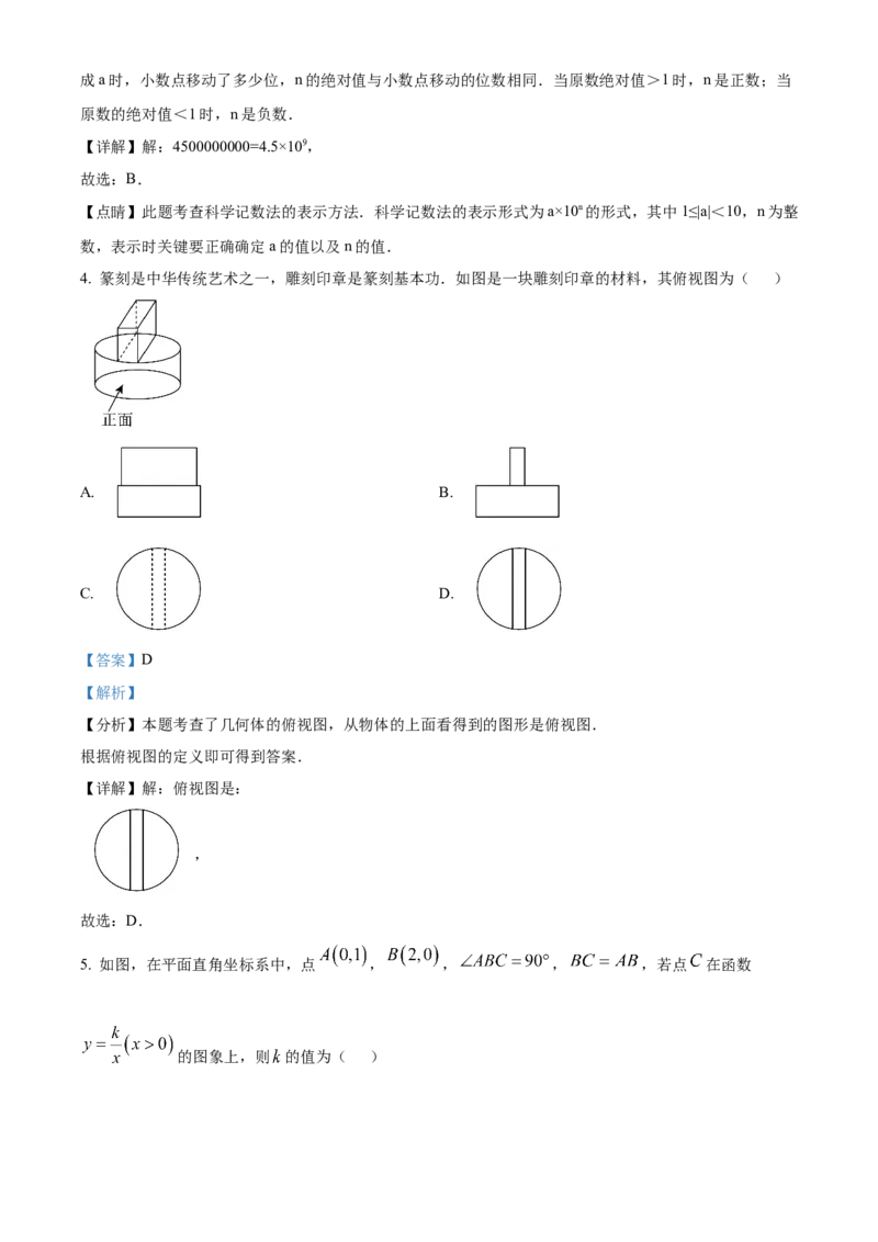 精品解析：安徽省马鞍山第八中学2025年中考一模数学试卷（解析版）_2025年安徽省中考模拟试卷数学_2025年安徽数学一模卷62份_精品解析：安徽省马鞍山第八中学2025年中考一模数学试卷