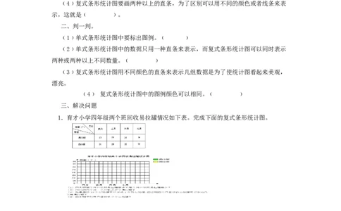 8.2复式条形统计图_2026春人教版数学四年级下册_四下人教数学_四年级下册_课时练_备选练习