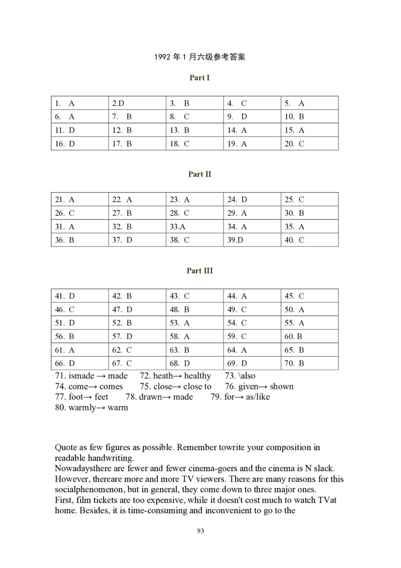 大学英语六级(CET-6)历年真题大全[90-07年37套]_大学英语四六级_大学英语四级+六级_六级真题_六级真题_1990年-2018年真题资料合集_1990&mdash;2007年6月CET6