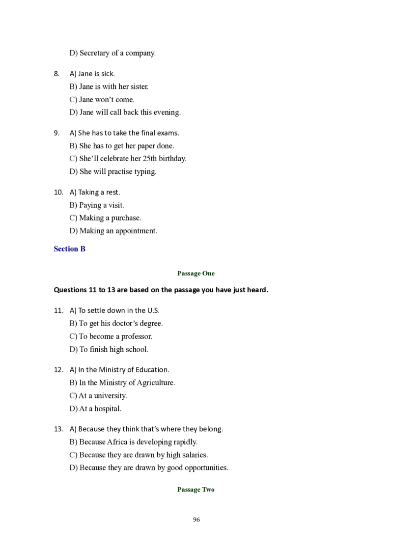 大学英语六级(CET-6)历年真题大全[90-07年37套]_大学英语四六级_大学英语四级+六级_六级真题_六级真题_1990年-2018年真题资料合集_1990&mdash;2007年6月CET6