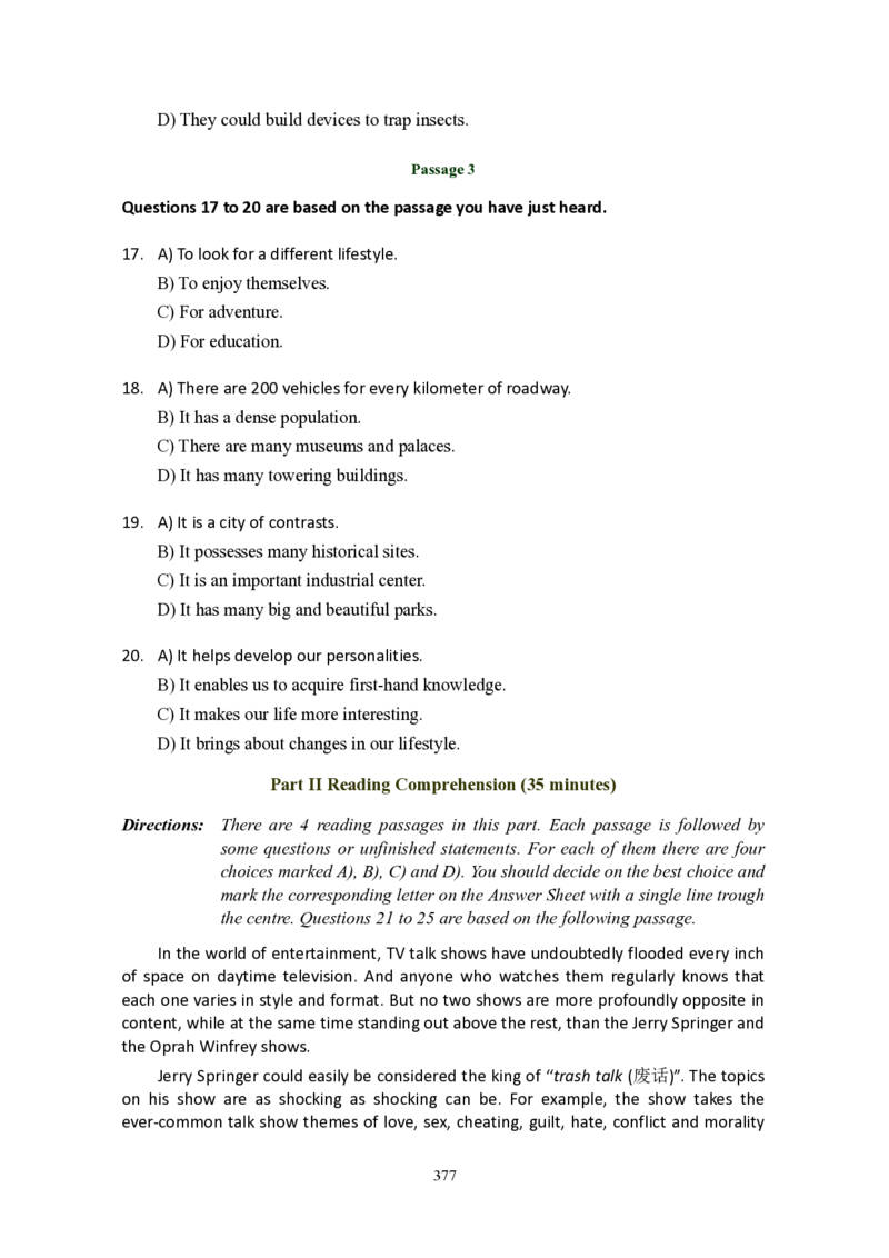 大学英语六级(CET-6)历年真题大全[90-07年37套]_大学英语四六级_大学英语四级+六级_六级真题_六级真题_1990年-2018年真题资料合集_1990&mdash;2007年6月CET6