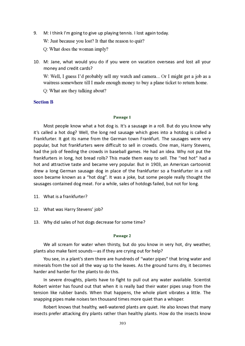 大学英语六级(CET-6)历年真题大全[90-07年37套]_大学英语四六级_大学英语四级+六级_六级真题_六级真题_1990年-2018年真题资料合集_1990&mdash;2007年6月CET6