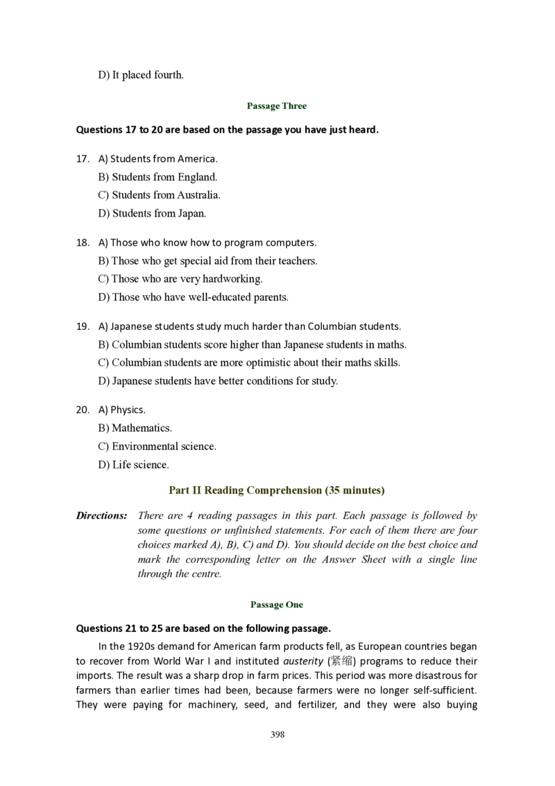 大学英语六级(CET-6)历年真题大全[90-07年37套]_大学英语四六级_大学英语四级+六级_六级真题_六级真题_1990年-2018年真题资料合集_1990&mdash;2007年6月CET6
