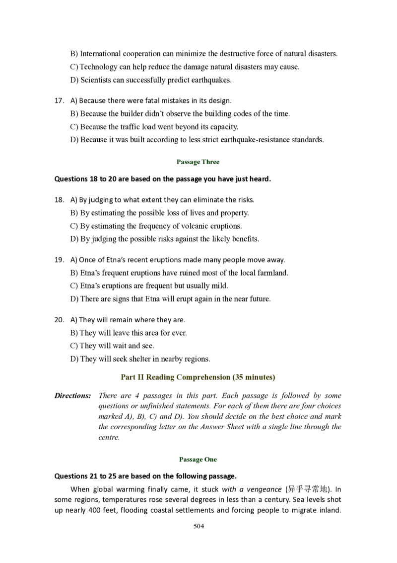 大学英语六级(CET-6)历年真题大全[90-07年37套]_大学英语四六级_大学英语四级+六级_六级真题_六级真题_1990年-2018年真题资料合集_1990&mdash;2007年6月CET6