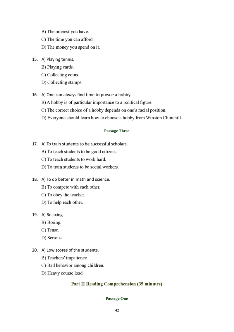 大学英语六级(CET-6)历年真题大全[90-07年37套]_大学英语四六级_大学英语四级+六级_六级真题_六级真题_1990年-2018年真题资料合集_1990&mdash;2007年6月CET6