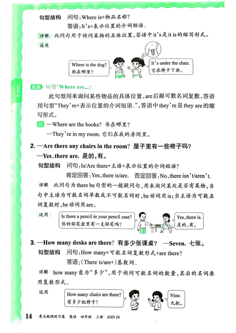 剑桥版英语四年级上册《考点梳理补缺手册》（24秋）_26春四年级上下册人教版_四上英语合集人教版PEP英语四年级上册新教材（教学视频+课件+动画+音频+练习+教案）_17练习资料