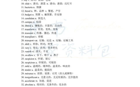 2新四级冲刺需牢记的700核心词_大学英语四六级_赠送_四六级作文模板+单词_四六级冲刺词汇