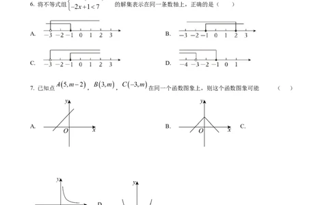 精品解析：2025年安徽省滁州市凤阳县九年级中考一模数学试题（原卷版）_2025年安徽省中考模拟试卷数学_2025年安徽数学一模卷62份