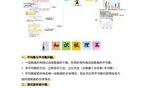 第八单元平均数与条形统计图&middot;单元复习篇-四年级数学下册（解析版）人教版_2026春人教版数学四年级下册_四下人教数学_四年级下册_单元复习讲义