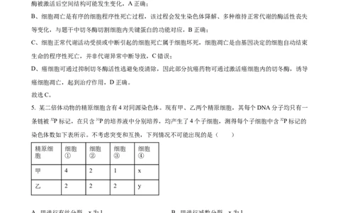 精品解析：2026届山东临沂市高三下学期普通高中学业水平等级考试模拟生物试题（解析版）