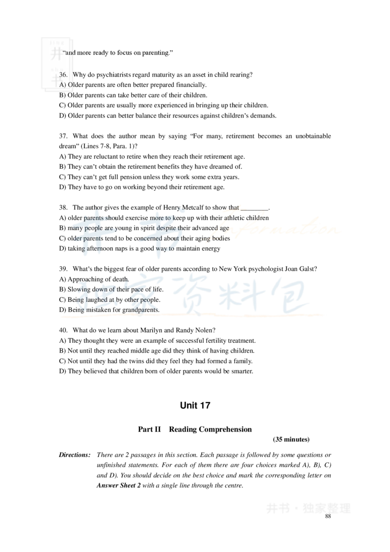 新东方四级精品班讲义-阅读讲义_大学英语四六级_赠送_四六级作文模板+单词_阅读