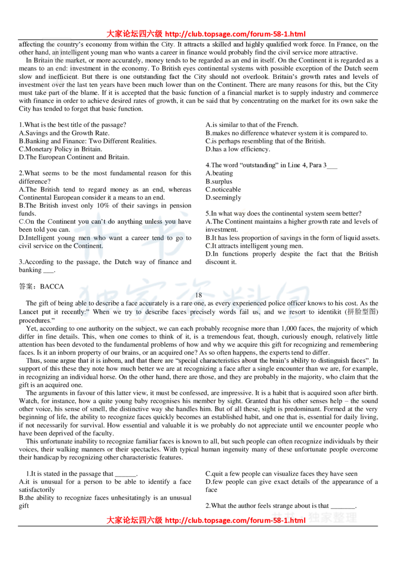 大学英语六级_阅读理解107篇_大学英语四六级_赠送_四六级作文模板+单词_阅读