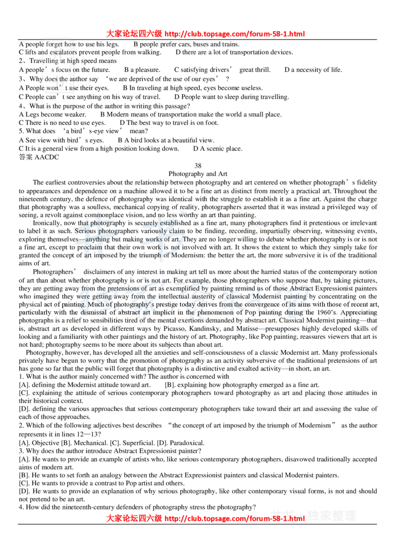 大学英语六级_阅读理解107篇_大学英语四六级_赠送_四六级作文模板+单词_阅读