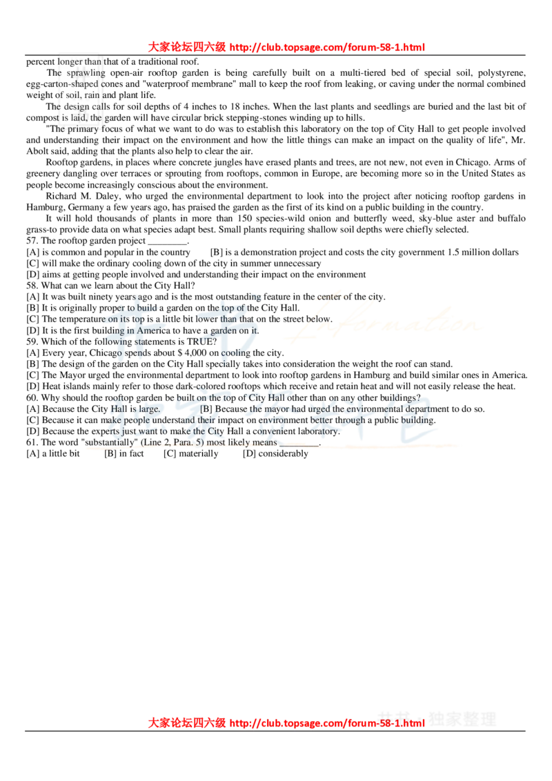 大学英语六级_阅读理解107篇_大学英语四六级_赠送_四六级作文模板+单词_阅读