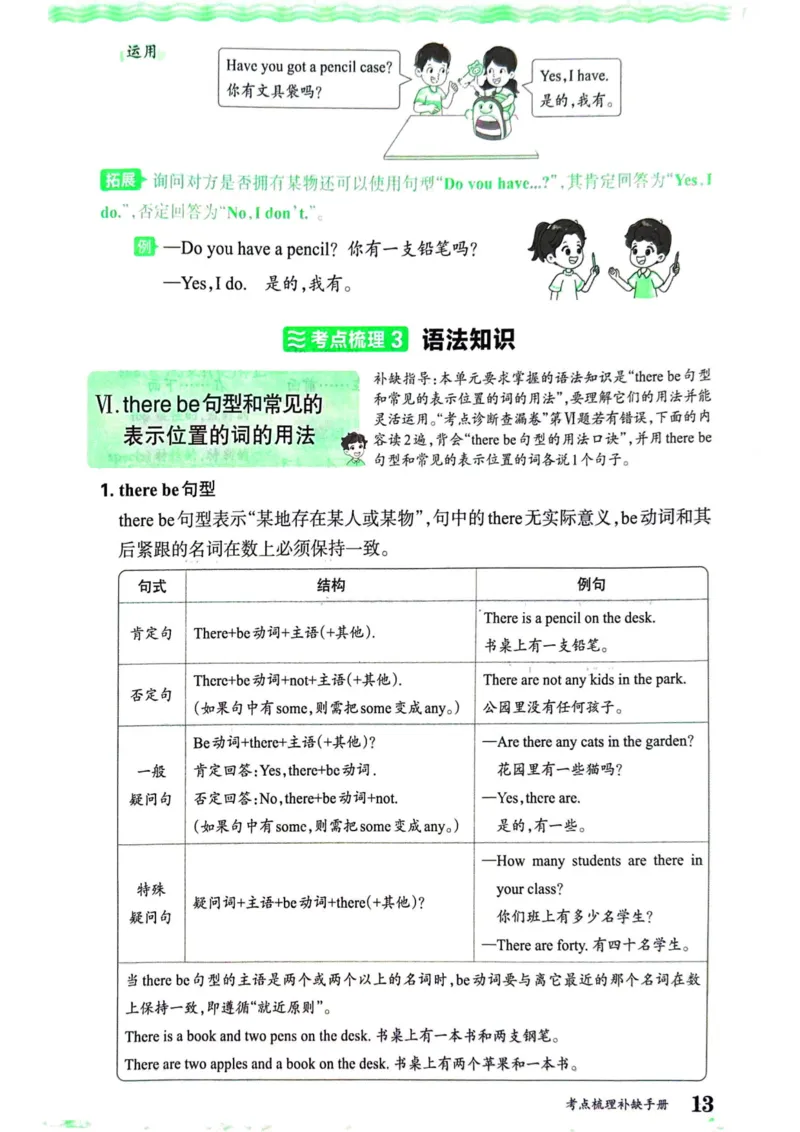 剑桥版英语五年级上册《考点梳理补缺手册》（24秋）_26春四年级上下册人教版_四上英语合集人教版PEP英语四年级上册新教材（教学视频+课件+动画+音频+练习+教案）_17练习资料