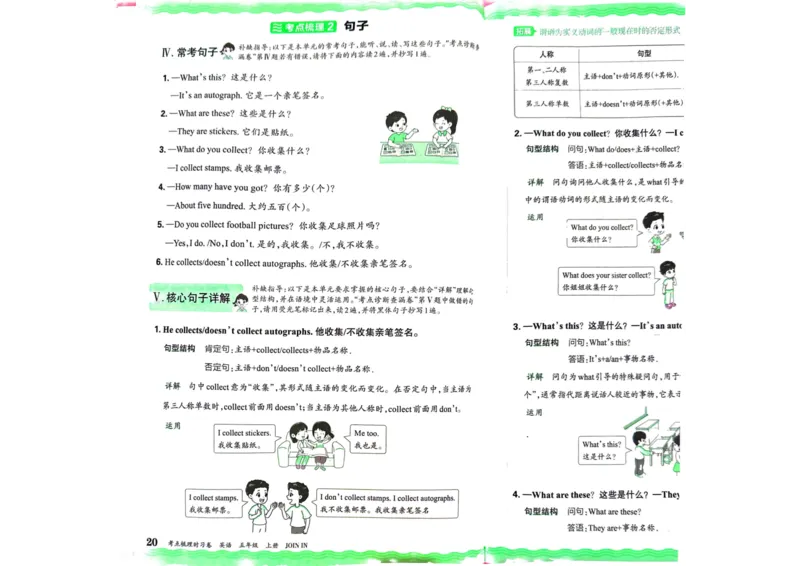 剑桥版英语五年级上册《考点梳理补缺手册》（24秋）_26春四年级上下册人教版_四上英语合集人教版PEP英语四年级上册新教材（教学视频+课件+动画+音频+练习+教案）_17练习资料