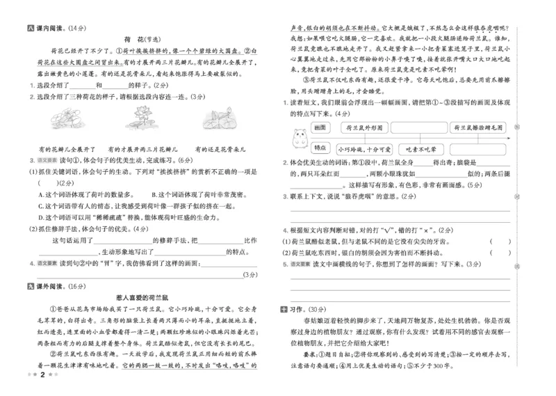 26春好卷三年级语文下（R版）_26春好卷语文_26春好卷语文三下