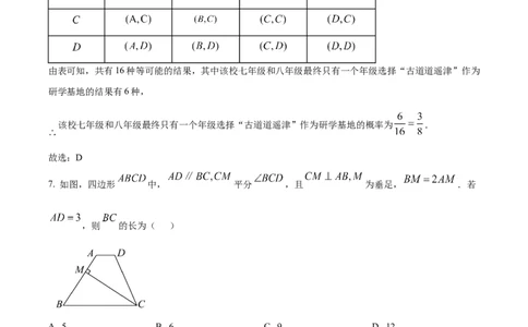 精品解析：2025年安徽省淮北市濉溪县二模数学试题（解析版）_2025年安徽省中考模拟试卷数学_2025年安徽数学二模卷61份_精品解析：2025年安徽省淮北市濉溪县二模数学试题