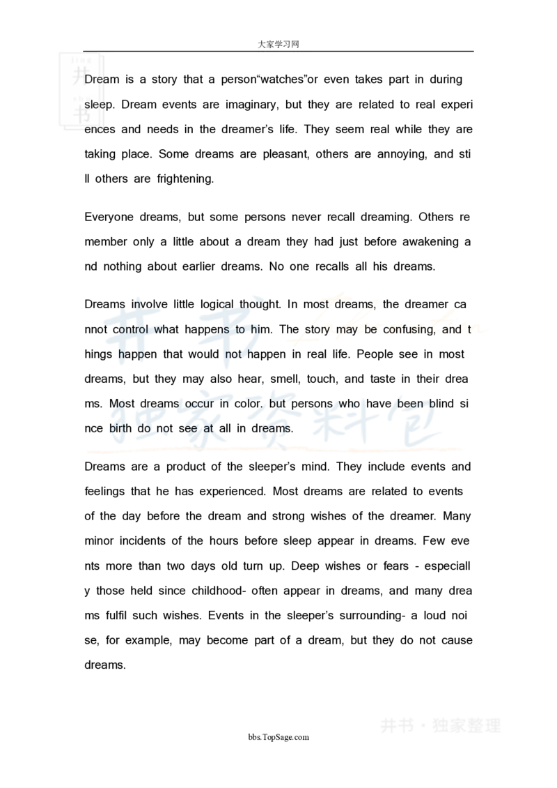 四级英语阅读理解20篇_大学英语四六级_赠送_四六级作文模板+单词_阅读