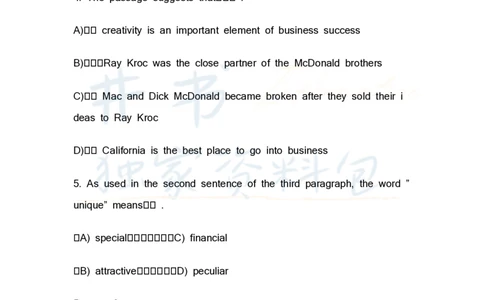 四级英语阅读理解20篇_大学英语四六级_赠送_四六级作文模板+单词_阅读