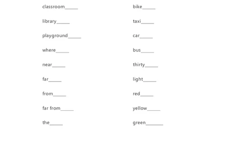冀教三起四年级上册单词默写表_26春四年级上下册人教版_四上英语合集人教版PEP英语四年级上册新教材（教学视频+课件+动画+音频+练习+教案）_17练习资料_《小学英语单词默写表》