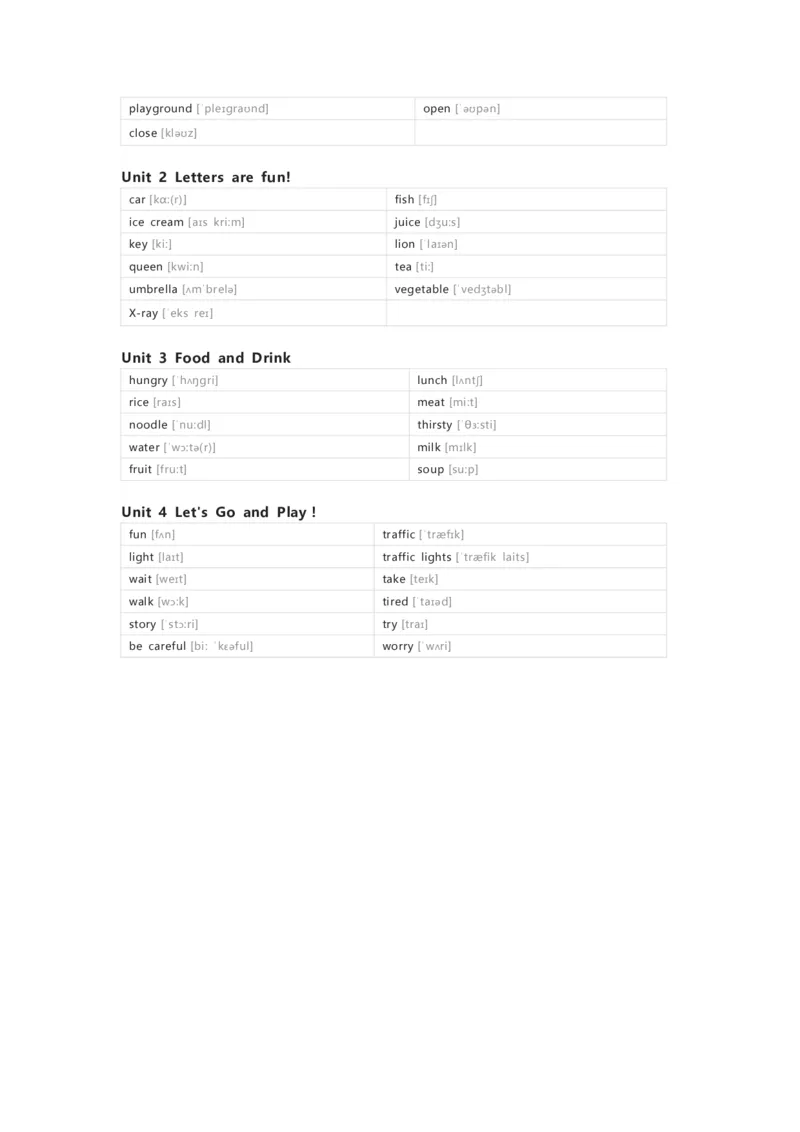 冀教版（一起）英语二年级下册单词默写表_26春四年级上下册人教版_四上英语合集人教版PEP英语四年级上册新教材（教学视频+课件+动画+音频+练习+教案）_17练习资料_冀教版（一起）