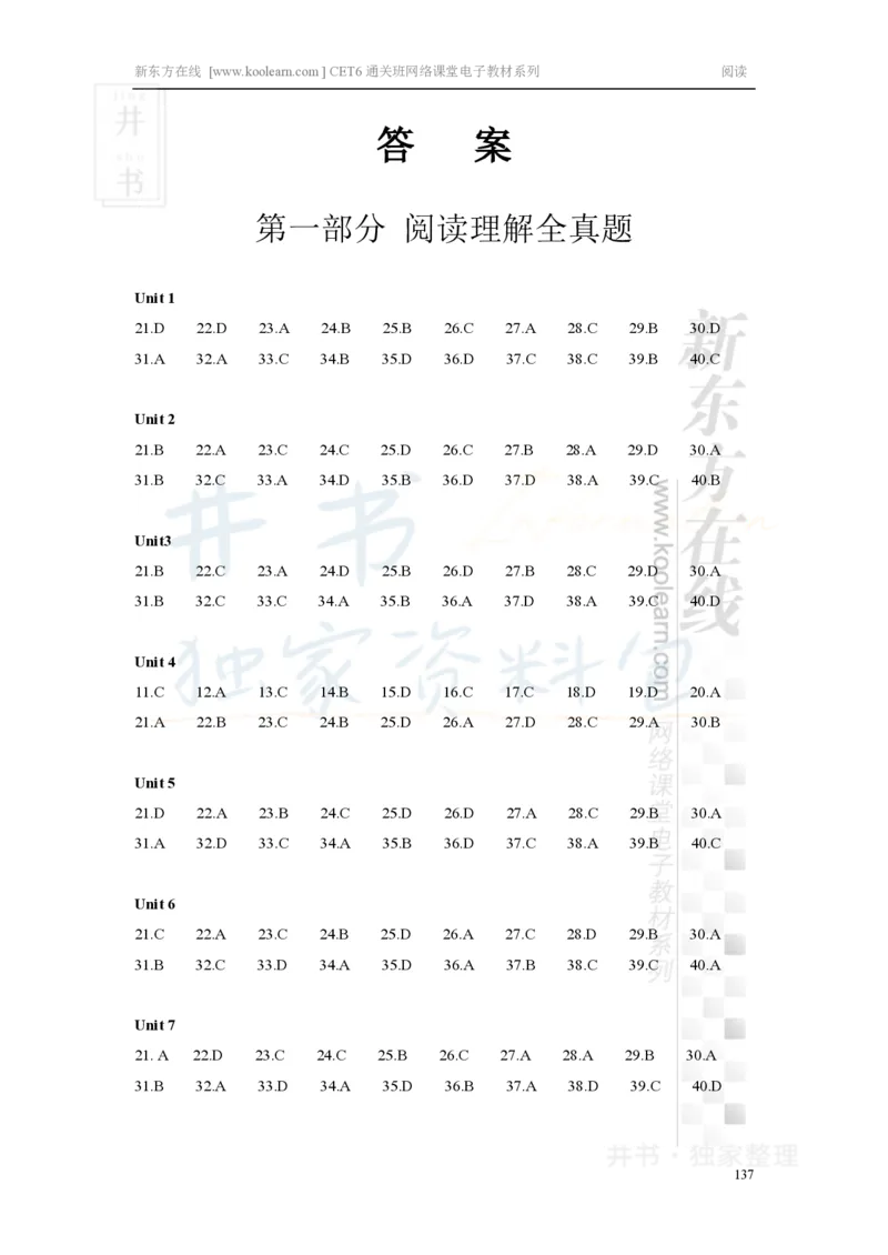 新东方在线六级高分精品班-阅读讲义_大学英语四六级_赠送_四六级作文模板+单词_阅读