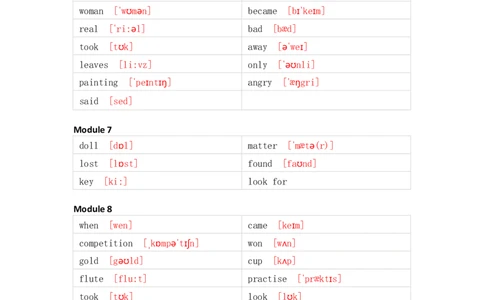 外研版（一起）小学英语四年级上册单词默写_26春四年级上下册人教版_四上英语合集人教版PEP英语四年级上册新教材（教学视频+课件+动画+音频+练习+教案）_17练习资料_1-6年级上册