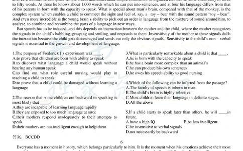大学英语六级阅读理解107篇_大学英语四六级_赠送_四六级作文模板+单词_阅读