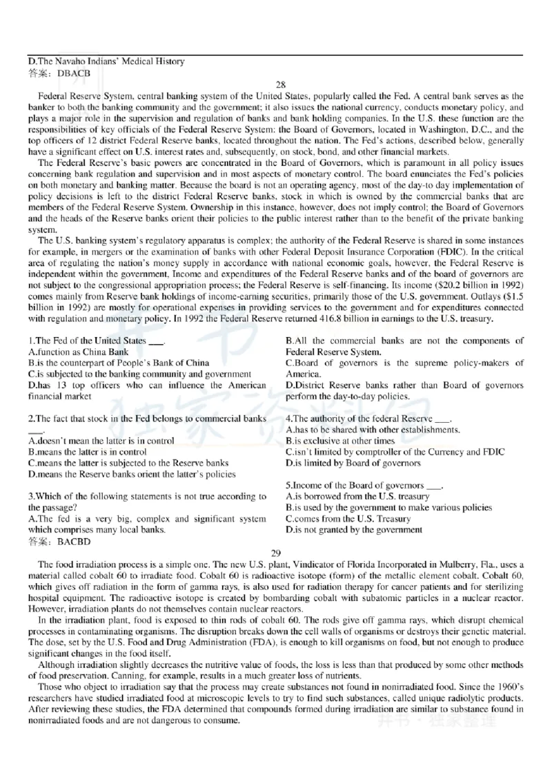 大学英语六级阅读理解107篇_大学英语四六级_赠送_四六级作文模板+单词_阅读