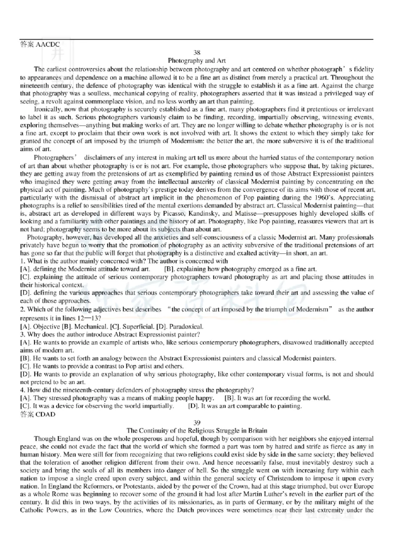 大学英语六级阅读理解107篇_大学英语四六级_赠送_四六级作文模板+单词_阅读