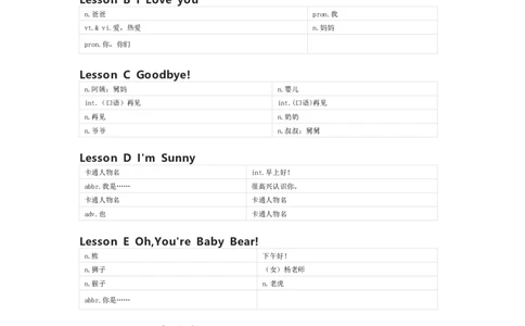 川教版英语三年级上册单词默写表_26春四年级上下册人教版_四上英语合集人教版PEP英语四年级上册新教材（教学视频+课件+动画+音频+练习+教案）_17练习资料_《小学英语单词默写表》