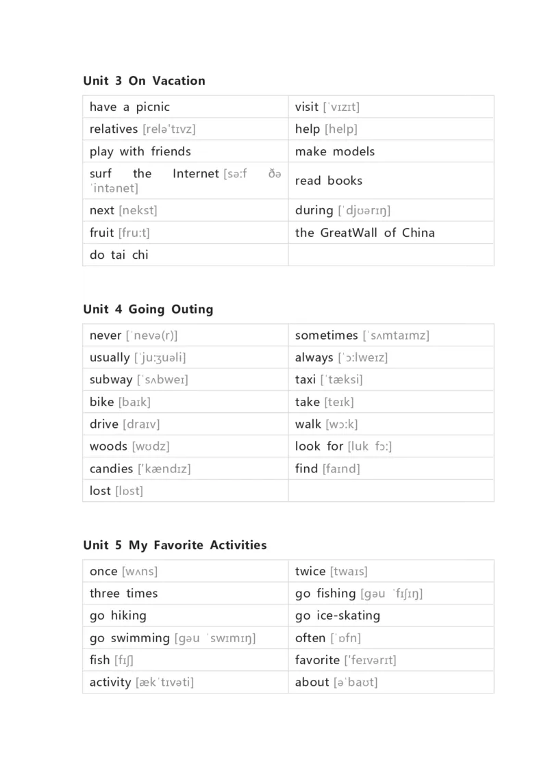 开心版小学英语五年级下册单词默写表_26春四年级上下册人教版_四上英语合集人教版PEP英语四年级上册新教材（教学视频+课件+动画+音频+练习+教案）_17练习资料_开心版_3-6下册