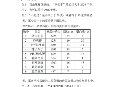 活动课营养午餐&mdash;第二食堂（教案）_2026春人教版数学四年级下册_四下人教数学_四年级下册_教案_教案3_8平均数与条形统计图_教案