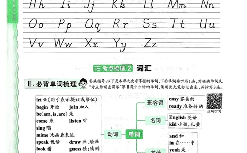 剑桥版英语三年级上册《考点梳理补缺手册》（24秋）_26春四年级上下册人教版_四上英语合集人教版PEP英语四年级上册新教材（教学视频+课件+动画+音频+练习+教案）_17练习资料