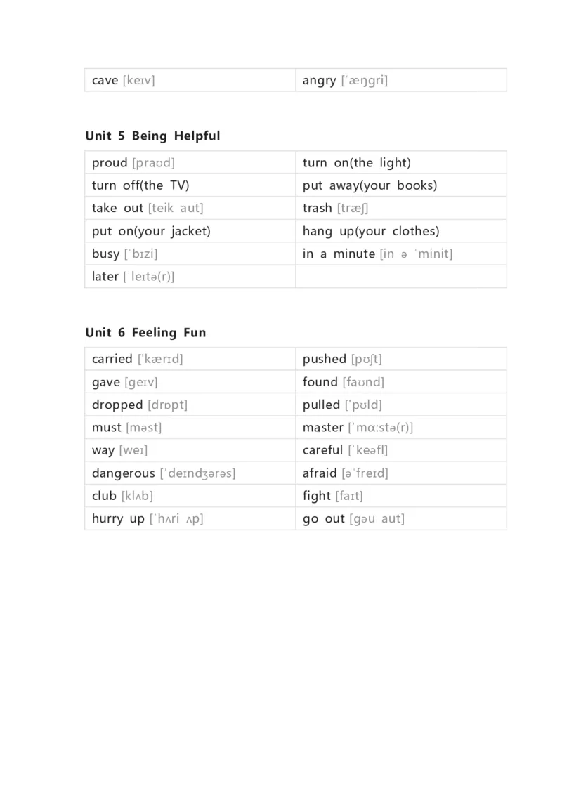 开心版小学英语六年级下册单词默写表_26春四年级上下册人教版_四上英语合集人教版PEP英语四年级上册新教材（教学视频+课件+动画+音频+练习+教案）_17练习资料_开心版_3-6下册