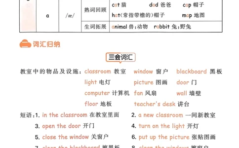 四年级英语上册人教PEP版24秋《53天天练》知识清单_26春四年级上下册人教版_四上英语合集人教版PEP英语四年级上册新教材（教学视频+课件+动画+音频+练习+教案）_17练习资料