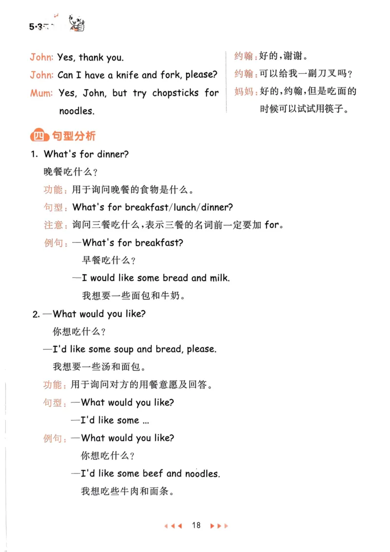 四年级英语上册人教PEP版24秋《53天天练》知识清单_26春四年级上下册人教版_四上英语合集人教版PEP英语四年级上册新教材（教学视频+课件+动画+音频+练习+教案）_17练习资料