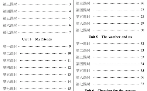 教案4目录_26春四年级上下册人教版_四上英语合集人教版PEP英语四年级上册新教材（教学视频+课件+动画+音频+练习+教案）_19同步教案课件_人教pep3_3-6上册_4年级上册（25秋新教材版）