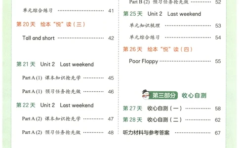 六年级英语人教PEP25版《一本寒假衔接》_26春四年级上下册人教版_四上英语合集人教版PEP英语四年级上册新教材（教学视频+课件+动画+音频+练习+教案）_17练习资料