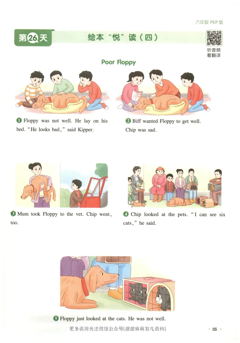 六年级英语人教PEP25版《一本寒假衔接》_26春四年级上下册人教版_四上英语合集人教版PEP英语四年级上册新教材（教学视频+课件+动画+音频+练习+教案）_17练习资料