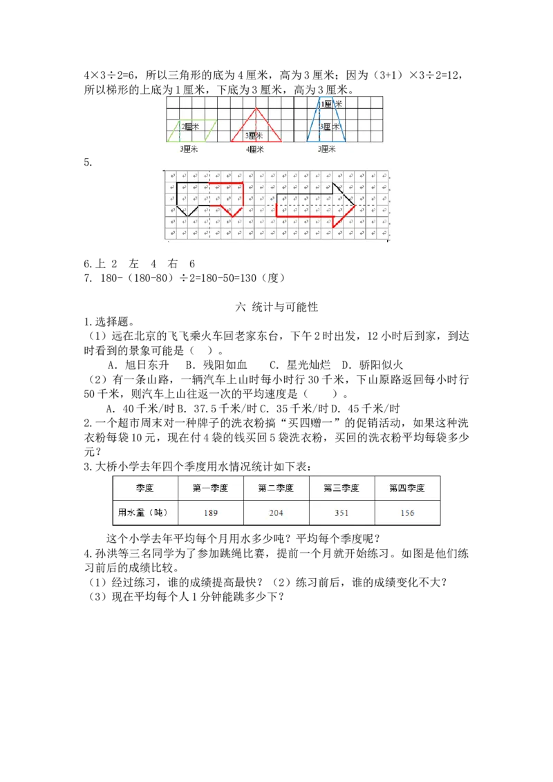 人教版4年级数学下-衔接题_2026春人教版数学四年级下册_四下人教数学_四年级下册_拓展习题