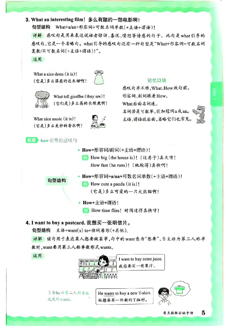 六年级英语上册人教PEP版24秋《王朝霞考点梳理时习卷》考点梳理手册_26春四年级上下册人教版_四上英语合集人教版PEP英语四年级上册新教材（教学视频+课件+动画+音频+练习+教案）