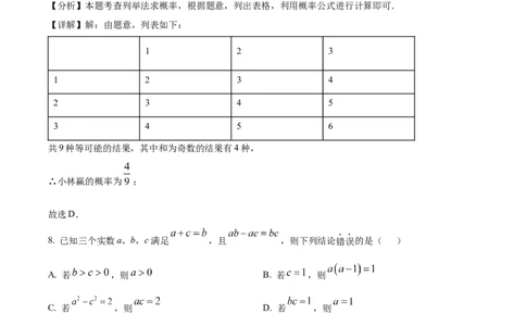 精品解析：2025年安徽省合肥市瑶海区5月中考二模数学试卷（解析版）_2025年安徽省中考模拟试卷数学_2025年安徽数学二模卷61份