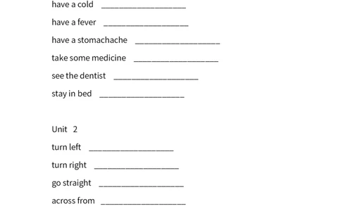 广东小学开心学英语六年级上册单词中英文默写表-无水印_26春四年级上下册人教版_四上英语合集人教版PEP英语四年级上册新教材（教学视频+课件+动画+音频+练习+教案）_17练习资料