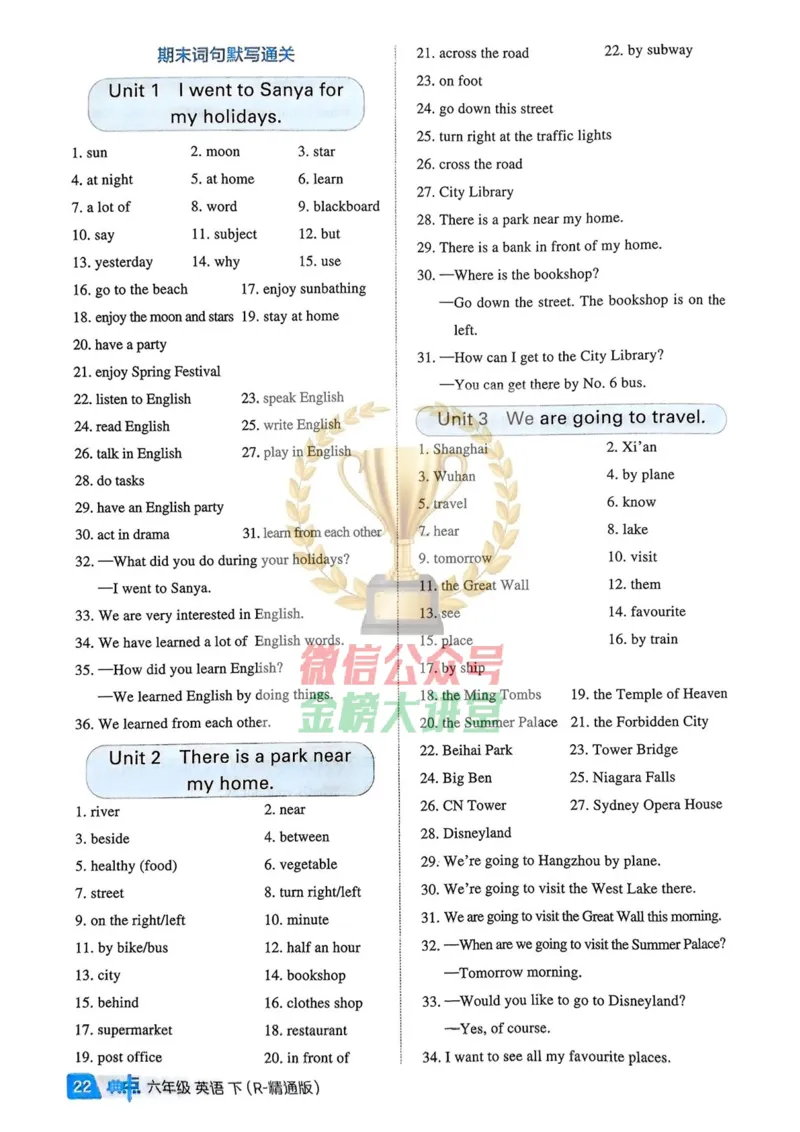 基础默写本25版&middot;英语&middot;人教精通版6年级下册_26春四年级上下册人教版_四上英语合集人教版PEP英语四年级上册新教材（教学视频+课件+动画+音频+练习+教案）_17练习资料_人教精通版