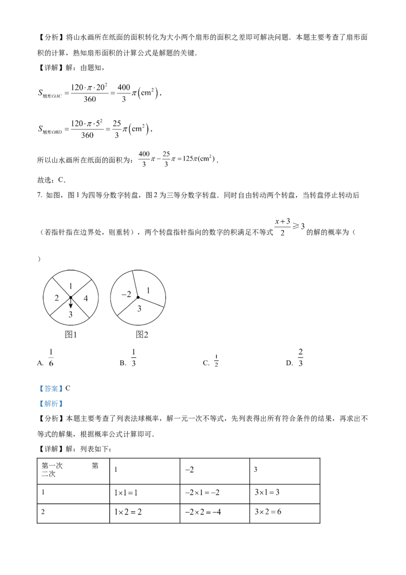 精品解析：2025年安徽省安庆市桐城市市部分学校联考三模数学试题（解析版）_2025年安徽省中考模拟试卷数学_2025年安徽数学三模卷68份